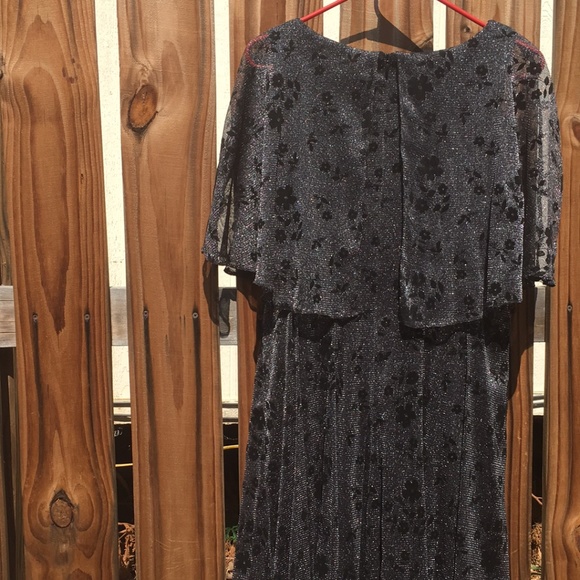 Gabby Skye Black Sparkly Fancy Party Dress Size 14 - Picture 8 of 10